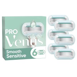 бръснене,venus,pro,smooth,sensitive,razor,blade,refills,silver,(green,white)