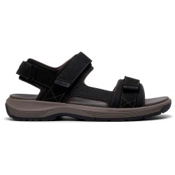 Сандали Clarks shoes Guideview Trek Wide Sandals - Black (Black Leather) сандали,мъжки,сандали,clarks,shoes,guideview,trek,wide,sandals,black,(black,leather)