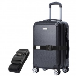 Куфар VERTICAL STUDIO Bergen 20 Hand Luggage Suitcase black incl. FREE luggage strap куфар,vertical,studio,bergen,20,hand,luggage,suitcase,black,incl.,free,luggage,strap