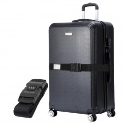 куфар,vertical,studio,bergen,28,suitcase,black,incl.,free,luggage,strap