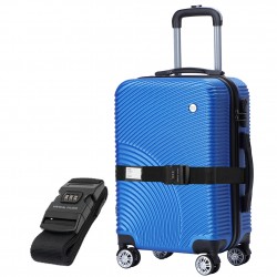Куфар VERTICAL STUDIO Malmö 20 Hand Luggage Suitcase blue incl. FREE luggage strap куфар,vertical,studio,malmö,20,hand,luggage,suitcase,blue,incl.,free,luggage,strap