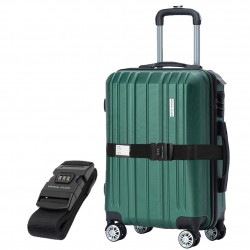 куфар,vertical,studio,silkström,20,hand,luggage,suitcase,green,incl.,free,luggage,strap