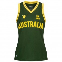 дамска,фланелка,баскетболни,потници,australia,basketball,macron,women,home,jersey