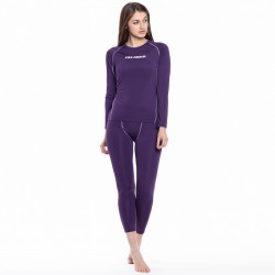 дамско,бельо,kirkjubØur,hafjall,women,thermal,underwear,kit,2,piece,purple