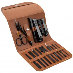 фитнес,оборудване,всичкото,фитнес,оборудване,leandro,lido,livorno,manicure,pedicure,set,17,piece,brown