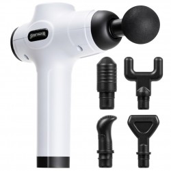 фитнес,оборудване,всичкото,фитнес,оборудване,sportinator,level,up,massage,gun,incl.,accessories,white