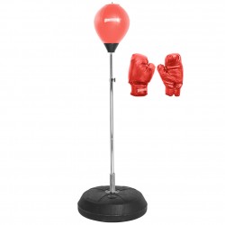 боксови,ръкавици,боксово,тренировъчно,облекло,sportinator,punching,ball,boxing,stand,standing,boxing,trainer,incl.,boxing,pear,&,boxing,gloves,red