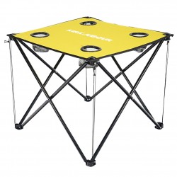 kirkjubØur®,solkatt,foldable,camping,table,ochre