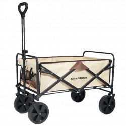 kirkjubØur®,edda,foldable,handcart,brown,beige