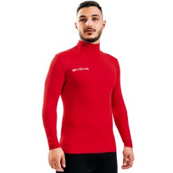 мъжки,облекла,за,бягане,givova,baselayer,corpus,3,high,neck,sports,top,red