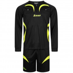 всички,футболни,облекла,zeus,men,referee,kit,jersey,and,shorts,black