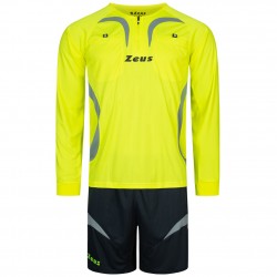 всички,футболни,облекла,zeus,men,referee,kit,jersey,and,shorts,neon,yellow