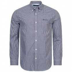 ben,sherman,gingham,men,long,sleeved,shirt