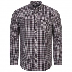 ben,sherman,gingham,men,long,sleeved,shirt