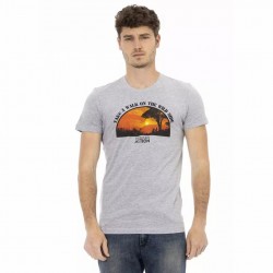 тениска,мъжки,тениски,trussardi,action,men,wild,side,t,shirt,gray
