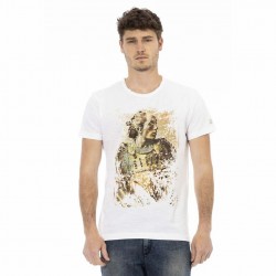 тениска,мъжки,тениски,trussardi,action,men,round,neck,conqueror,t,shirt,white
