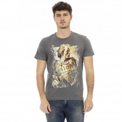 тениска,мъжки,тениски,trussardi,action,men,round,neck,conqueror,t,shirt,gray