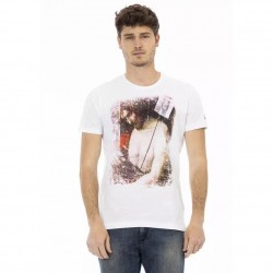 тениска,мъжки,тениски,trussardi,action,men,t,shirt,white