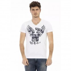 тениска,мъжки,тениски,trussardi,action,men,t,shirt,white