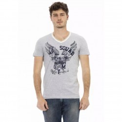 тениска,мъжки,тениски,trussardi,action,men,t,shirt,gray
