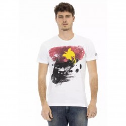 тениска,мъжки,тениски,trussardi,action,men,t,shirt,white