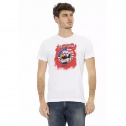 тениска,мъжки,тениски,trussardi,action,men,t,shirt,white