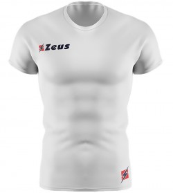 мъжки,облекла,за,бягане,zeus,fisiko,baselayer,short,sleeved,sports,top,white