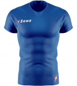 мъжки,облекла,за,бягане,zeus,fisiko,baselayer,short,sleeved,sports,top,blue