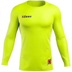мъжки,облекла,за,бягане,zeus,fisiko,baselayer,top,long,sleeved,compression,shirt,neon,yellow