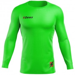 мъжки,облекла,за,бягане,zeus,fisiko,baselayer,top,long,sleeved,compression,shirt,neon,green