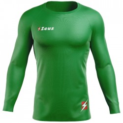 мъжки,облекла,за,бягане,zeus,fisiko,baselayer,top,long,sleeved,compression,shirt,green