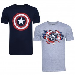 Детска тениска MARVEL Captain America Kids T-shirt Pack of 2 детска,тениска,детски,тениски,marvel,captain,america,kids,t,shirt,pack,of,2