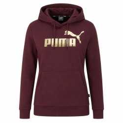 дамски,суичър,дамски,горнища,с,качулка,puma,ess+,metallic,logo,women,hoody