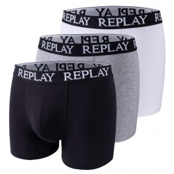мъжки,боксерки,мъжко,бельо,replay,basic,cuff,logo,men,boxer,shorts,pack,of,3