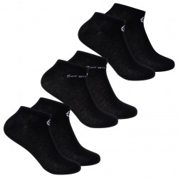 Чорапи Sergio Tacchini Unisex Sneaker Socks 3 Pairs black чорапи,спортни,чорапи,всички,чорапи,мъжки,чорапи,дамски,чорапи,sergio,tacchini,unisex,sneaker,socks,3,pairs,black