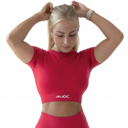 дамски,горнища,за,тренировка,jelex,chiara,women,fitness,short,sleeved,top,red