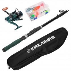 kirkjubØur,®,agnatha,telescopic,fishing,rod,set,2.10,m
