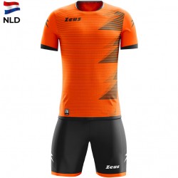 всички,футболни,облекла,zeus,mundial,teamwear,set,jersey,with,shorts,orange,black