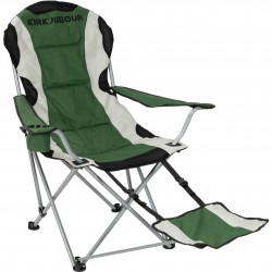 kirkjubØur®,asgard,padded,camping,chair,with,foot,part,green