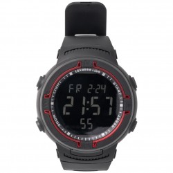 leandro,lido,vernazza,unisex,sports,watch,black,red