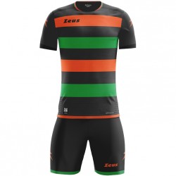 всички,футболни,облекла,zeus,icon,teamwear,set,jersey,with,shorts,black,orange,green