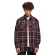 urban,classics,heavy,long,oversized,checked,long,sleeve,shirt,navy,orange,(blue)