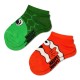 happy,socks,turtle,short,socks,2,pairs,green,red,(green)