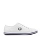 маратонки,fred,perry,men,s,kingston,twill,low,top,trainers,white