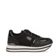 кецове,на,платформа,dkny,davie,lace,up,wedge,trainers,black,grey