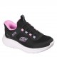 детски,обувки,детски,маратонки,skechers,slip,ins,bounder,shoes,childrens,black,pink