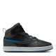 детски,маратонки,nike,court,borough,mid,2,little,kids,shoe,black,blue,fade