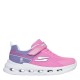 маратонки,skechers,kids,glide,step,lights,low,top,trainers,pink,multi