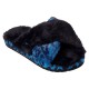 чехли,разпродажба,skechers,skechers,women's,cozy,stay,all,day,cross,over,slipper,black,blue