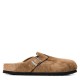 сандали,birkenstock,boston,suede,flat,sandals,dark,tea
